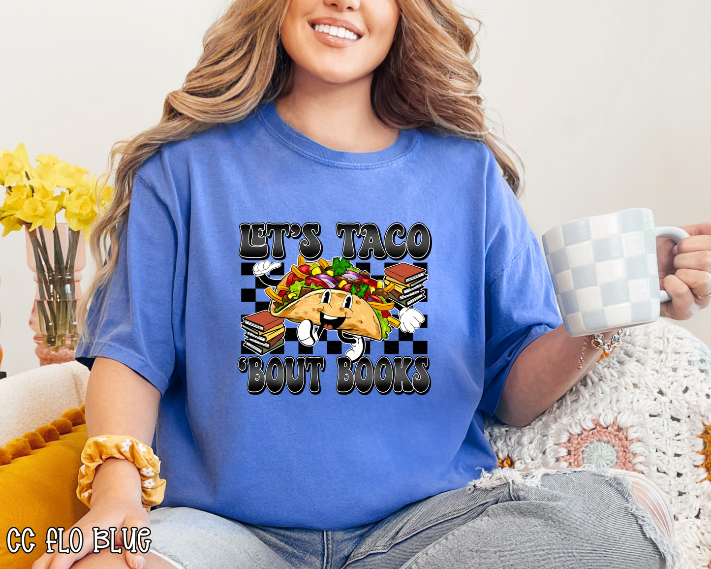 Let's Taco Bout Books DTF TRANSFER