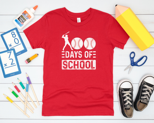 100 Days of School Baseball