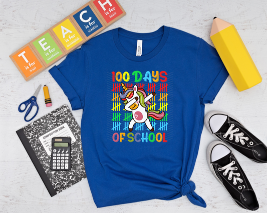 100 Days of School Dabbin Unicorn