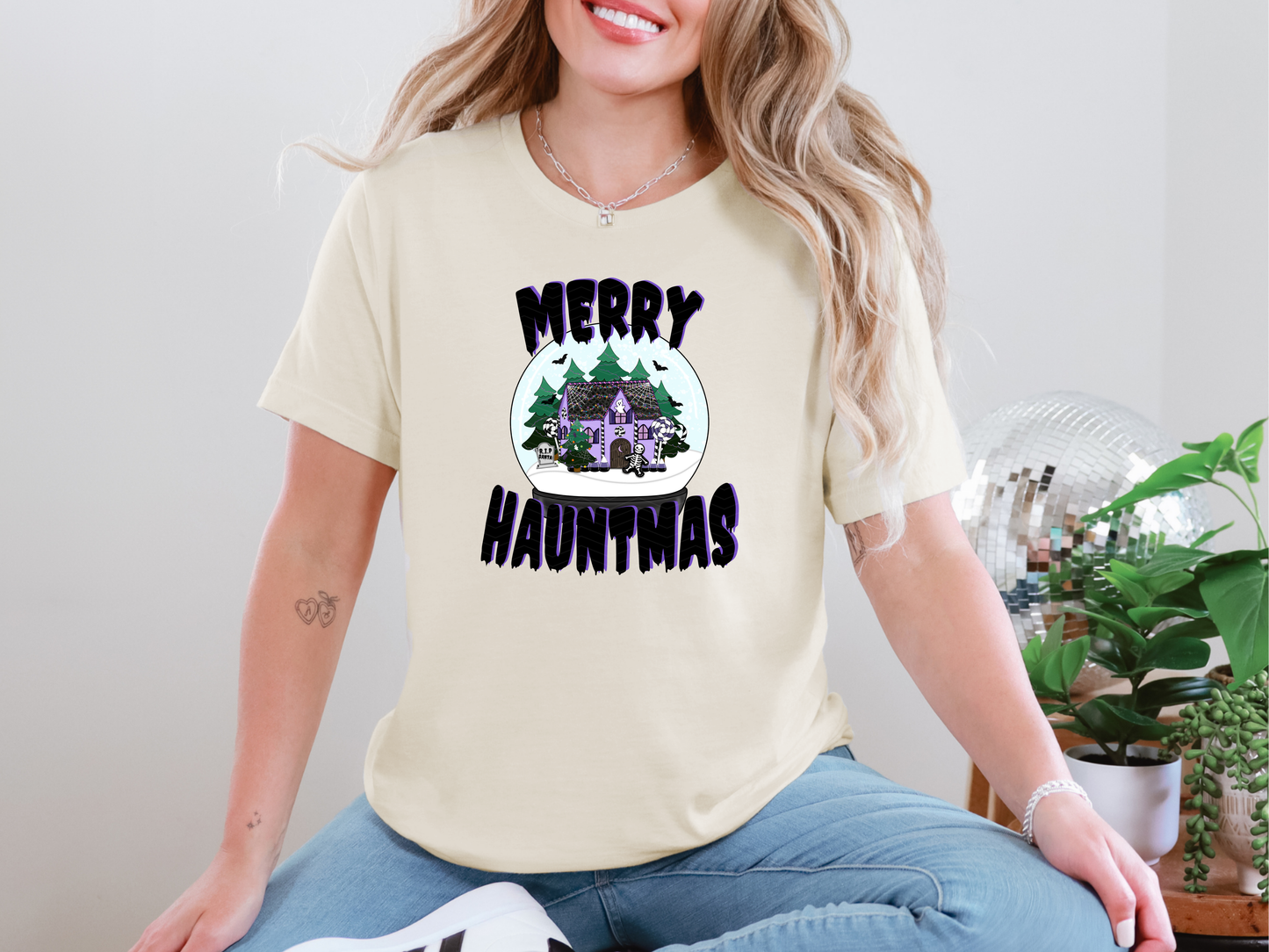 Merry Hauntmas Snowglobe DTF TRANSFER