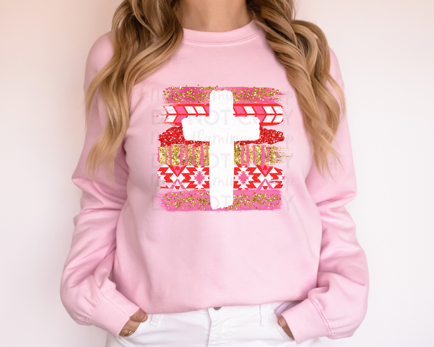 Valentine Cross DTF TRANSFER