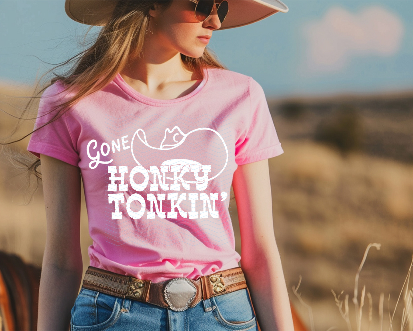 Gone Honky Tonkin' DTF TRANSFER