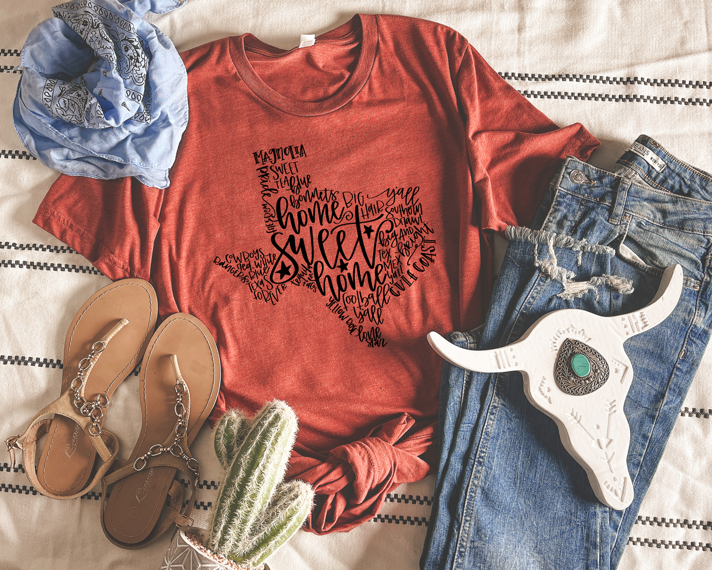 Texas Typography DTF TRANSFER