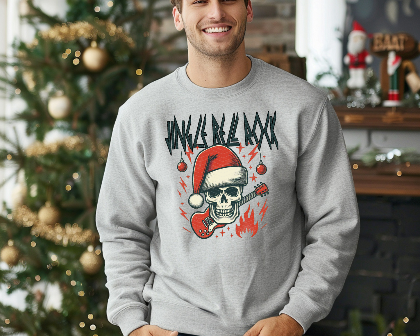 Jingle Bell Rock edgy DTF TRANSFER