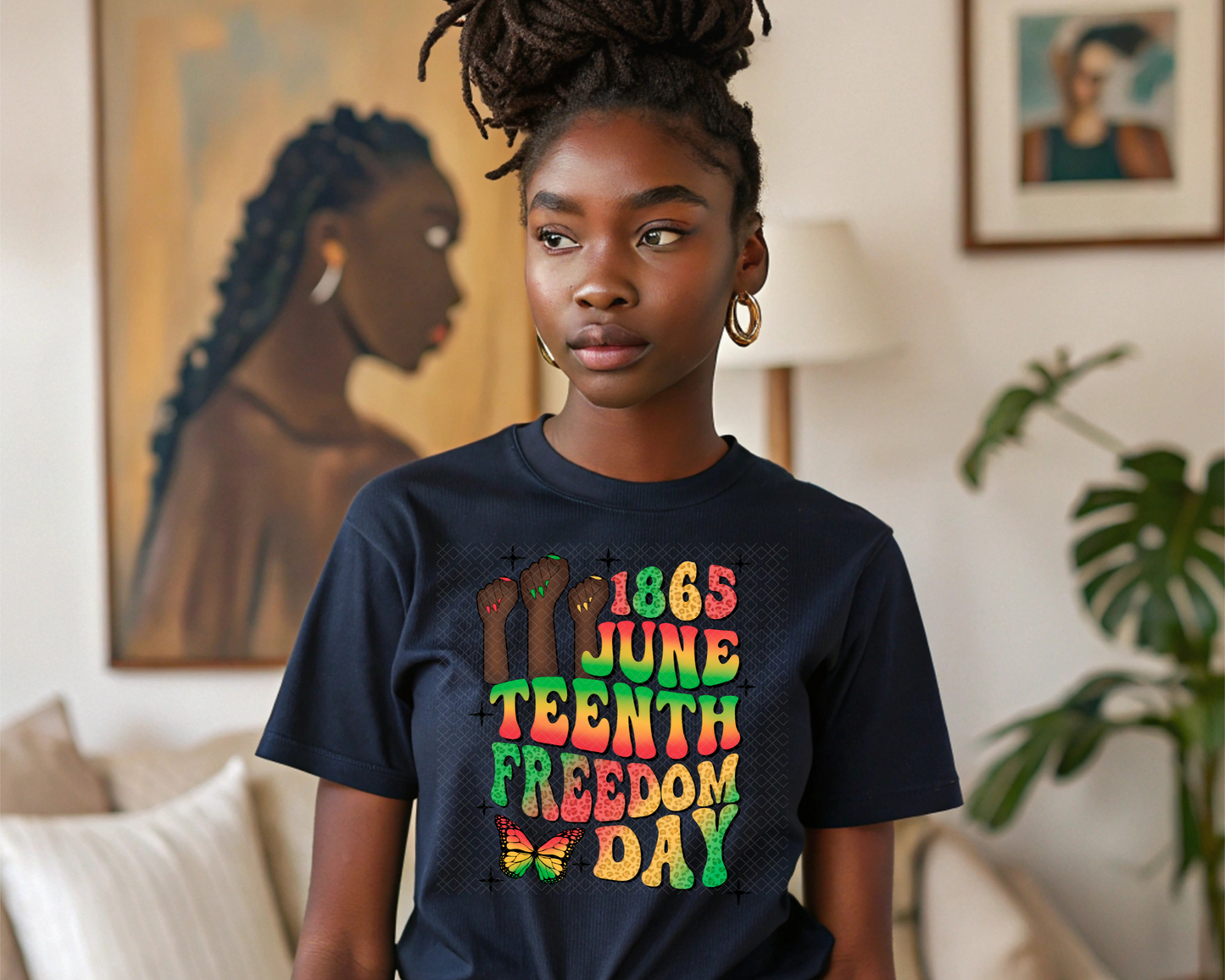 1865 Juneteenth Freedom Day Retro colorful