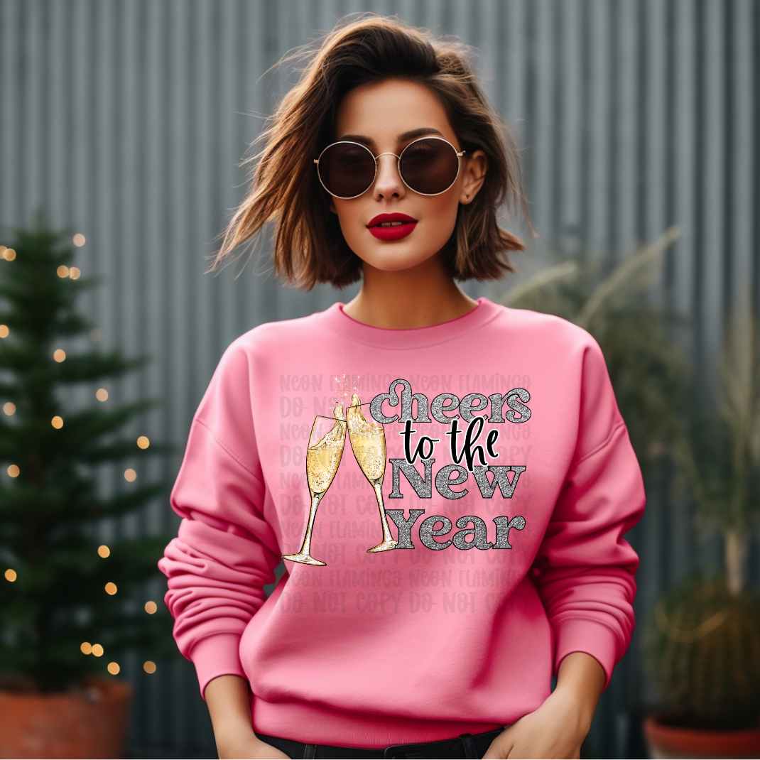 Cheers to the New Year DTF TRANSFER