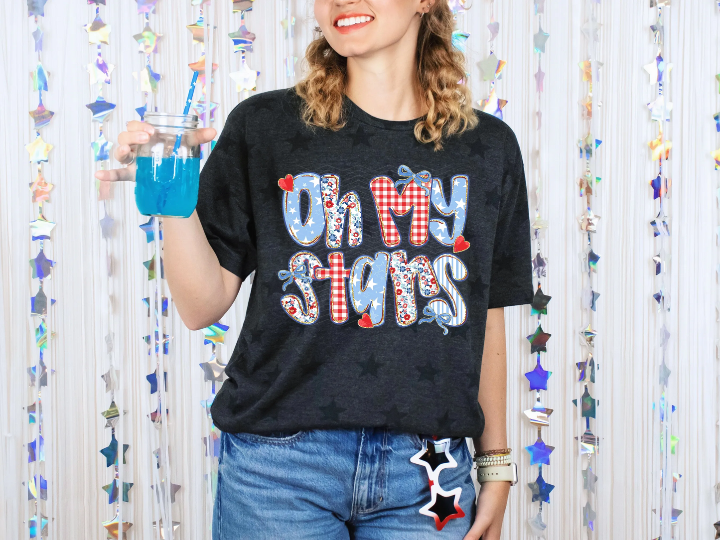 Oh My Stars Floral DTF TRANSFER