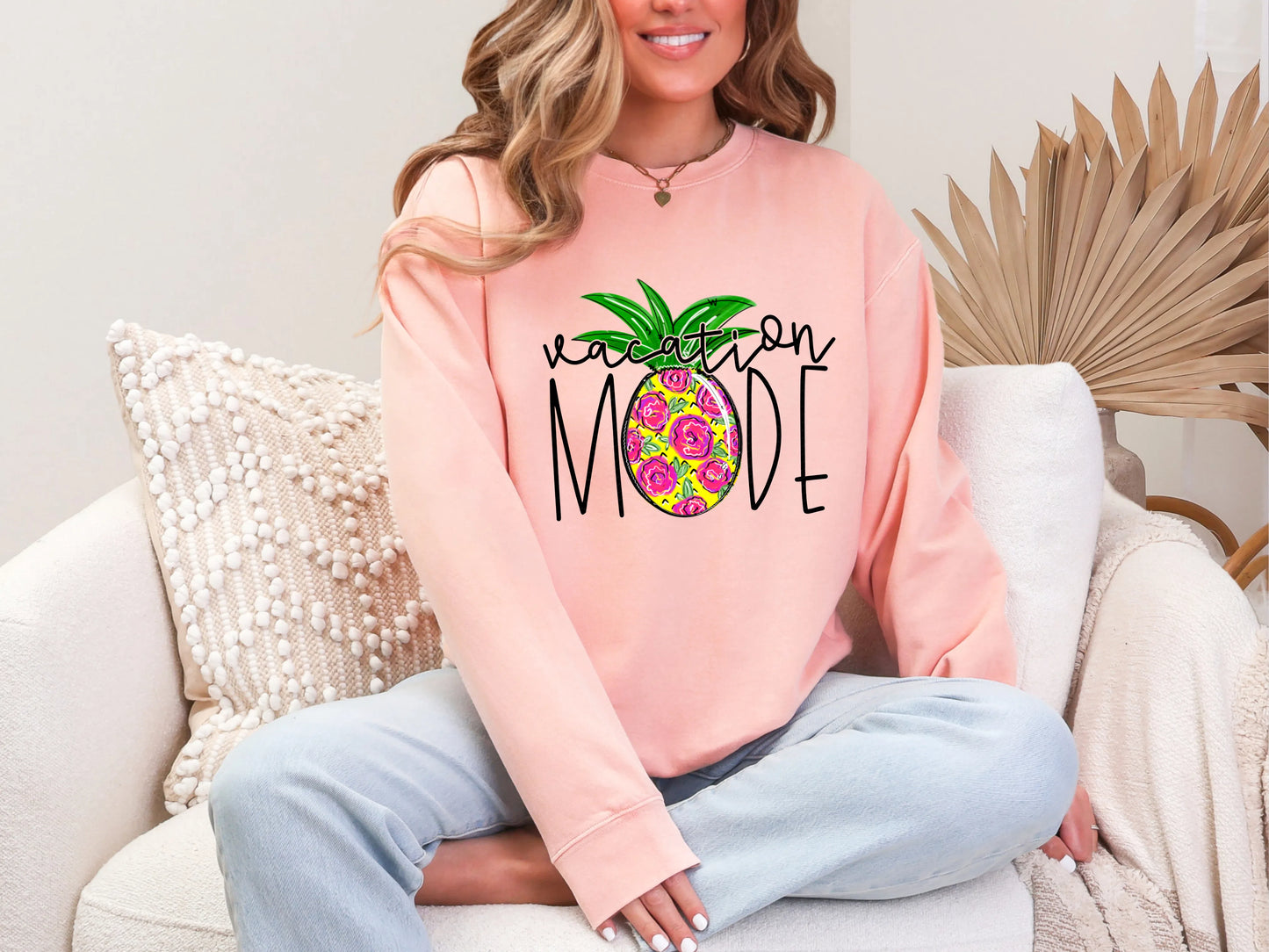 Vacation Mode Pineapple DTF TRANSFER