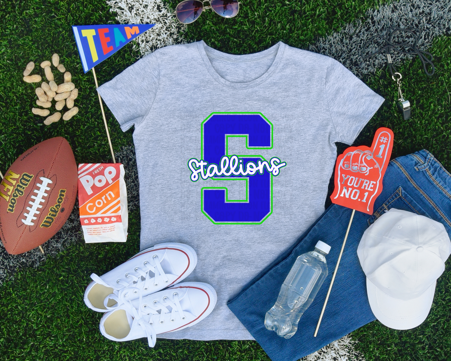 Varsity Mascot Initial DTF TRANSFER