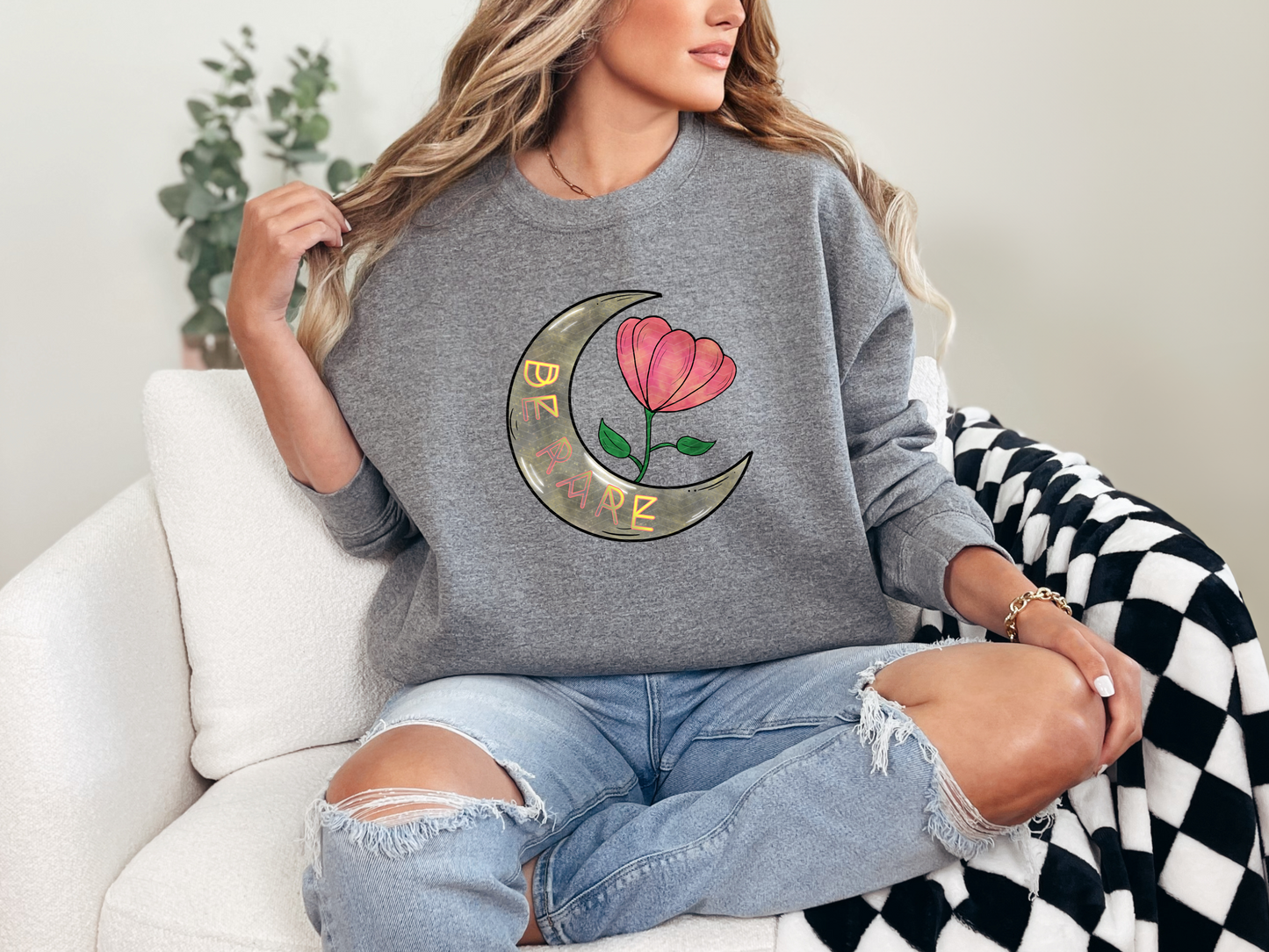 Be Rare Moon Flower DTF TRANSFER