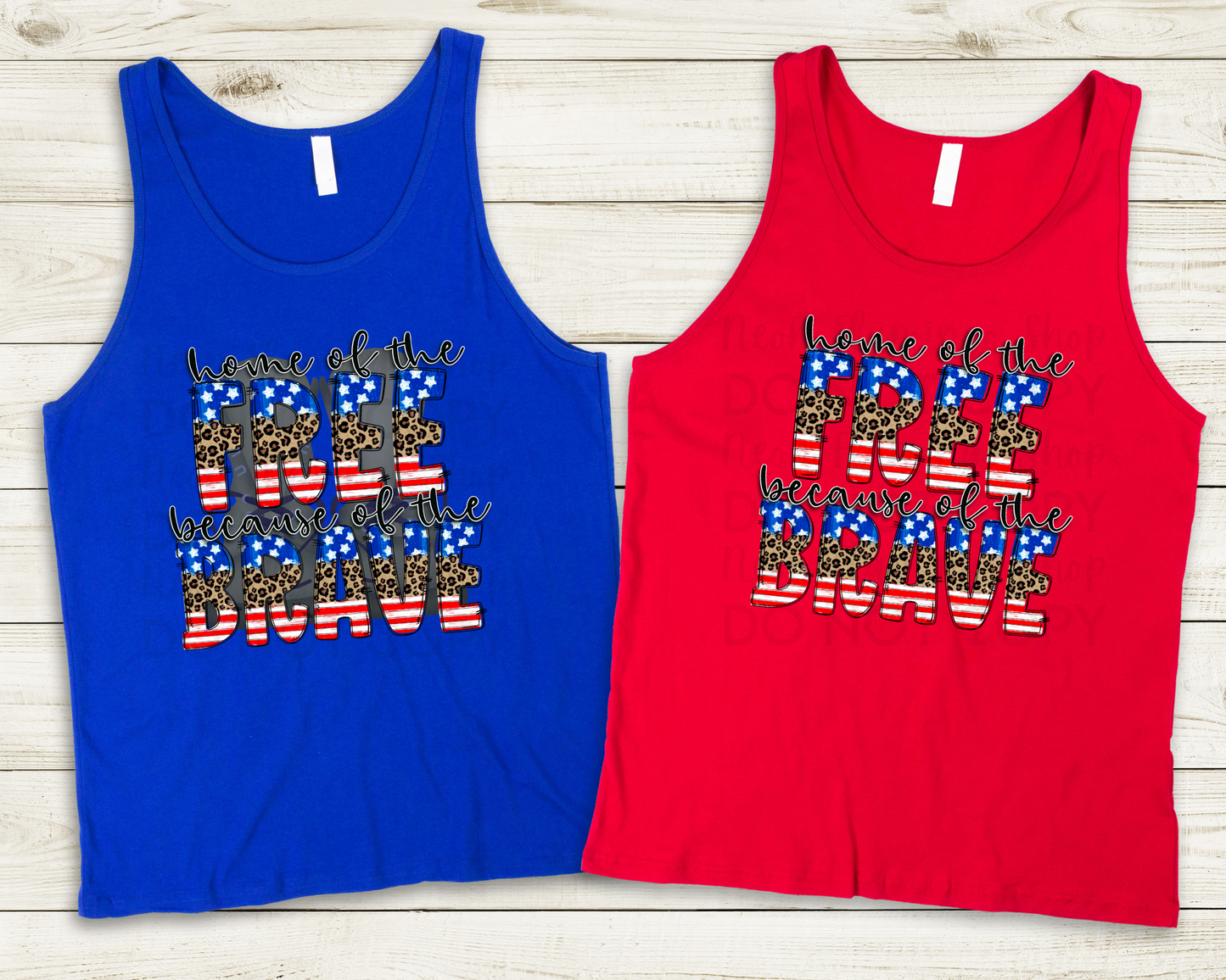 Home of the Free Because of the Brave DTF TRANSFER