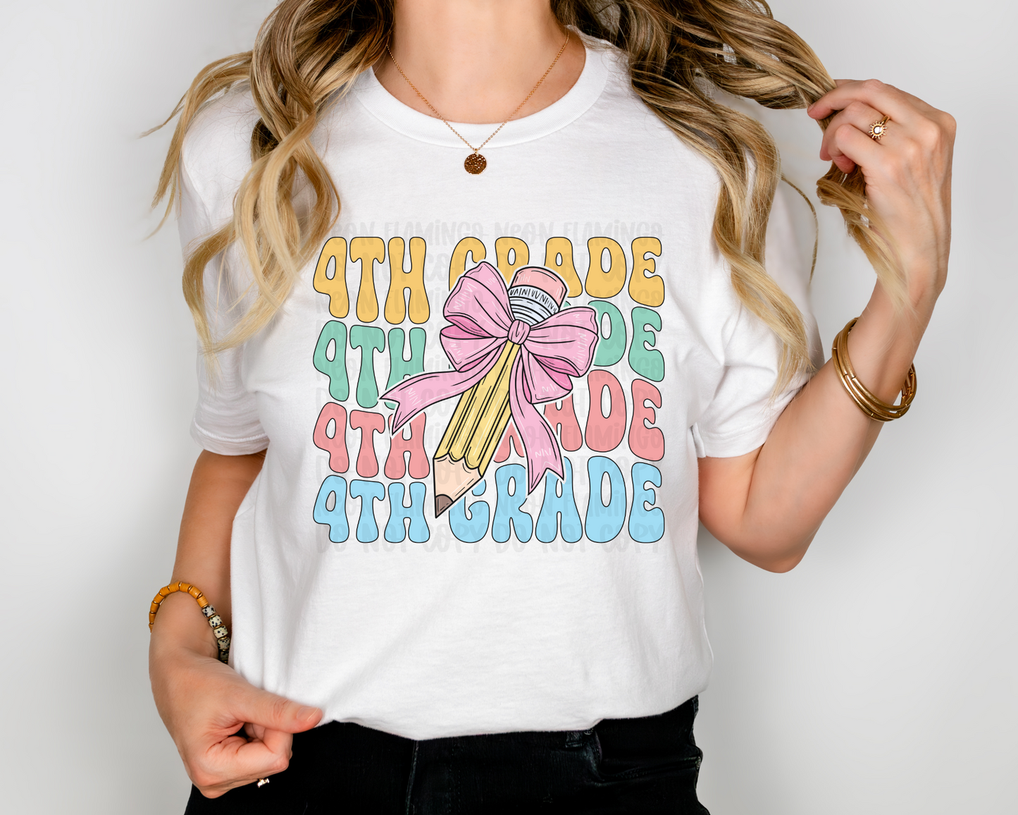 4th Grade Groovy Pencil Bow