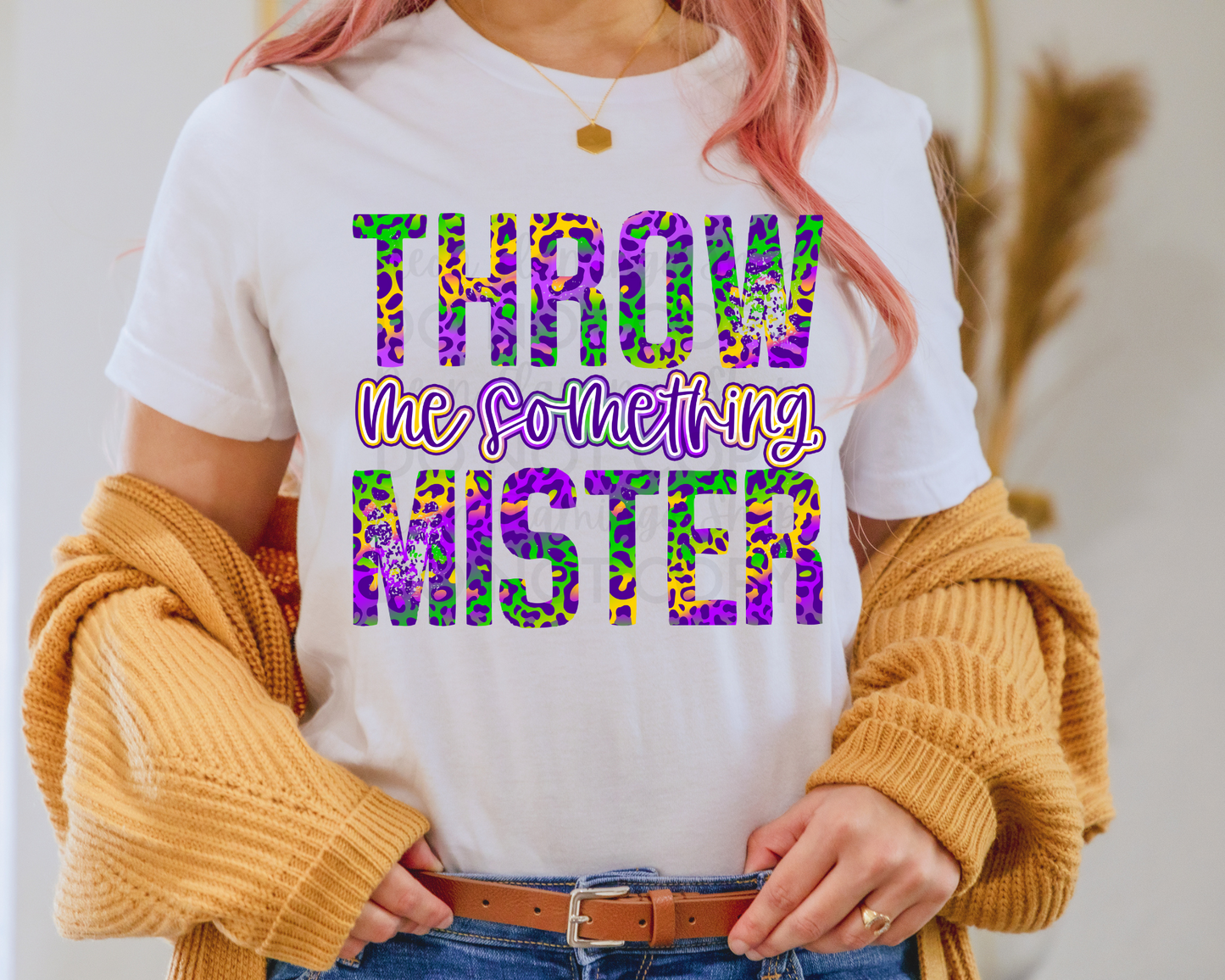 Throw Me Something Mister | 2 Styles | DTF TRANSFER