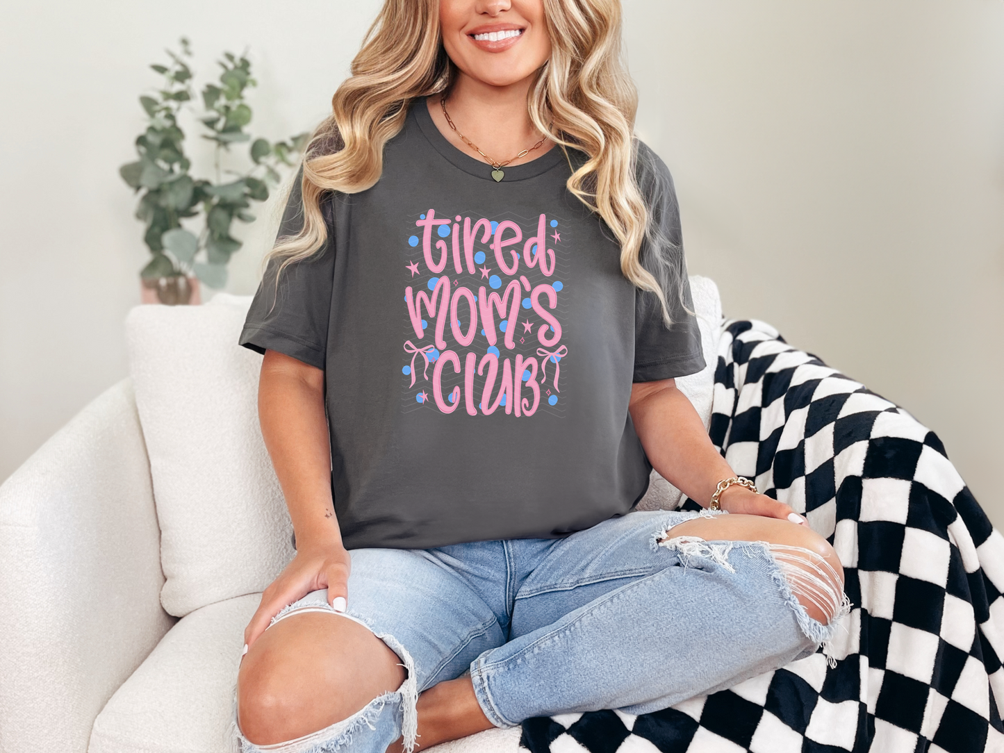 Tired Moms Club Dots DTF TRANSFER