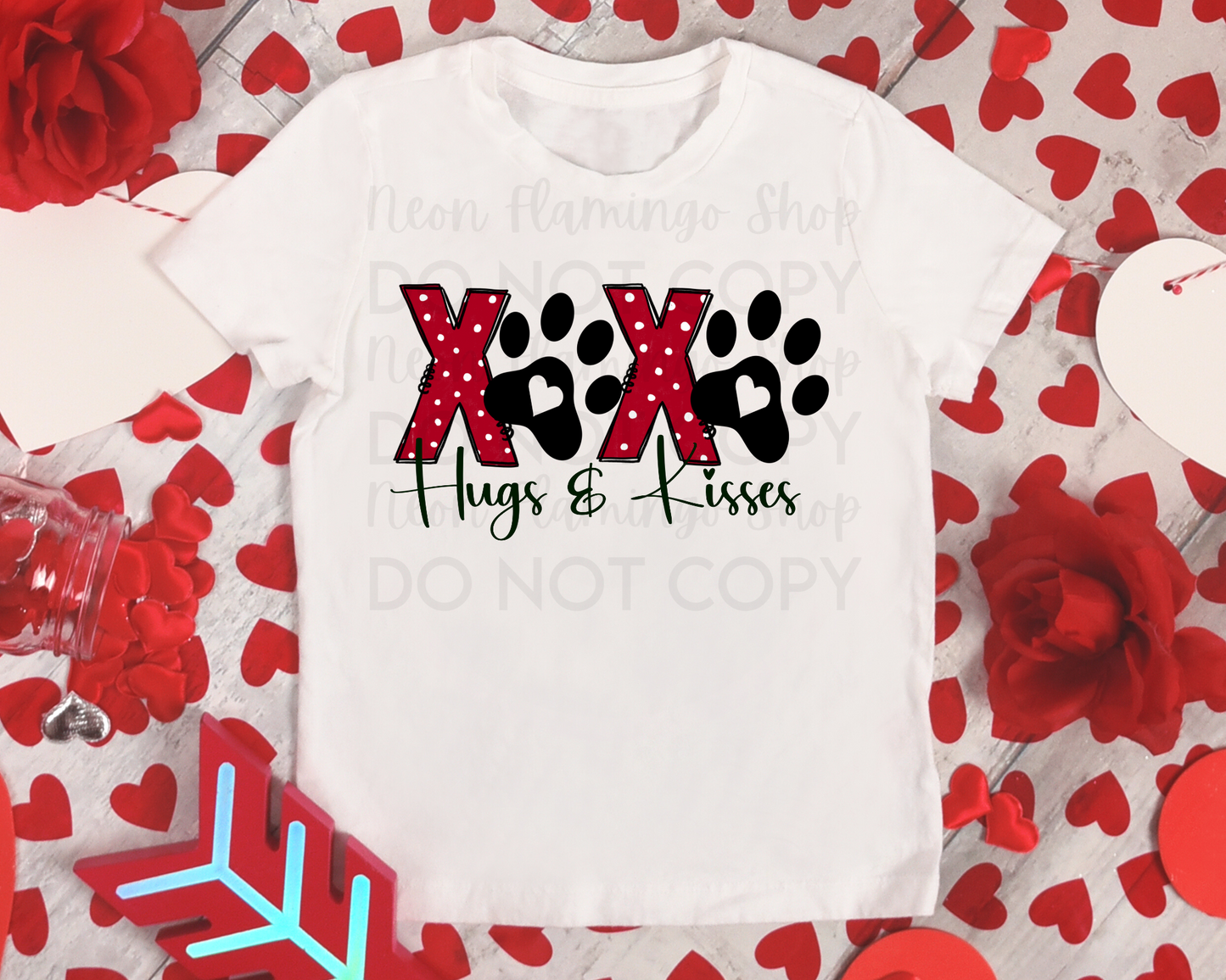 XOXO Hugs & Kisses DTF TRANSFER