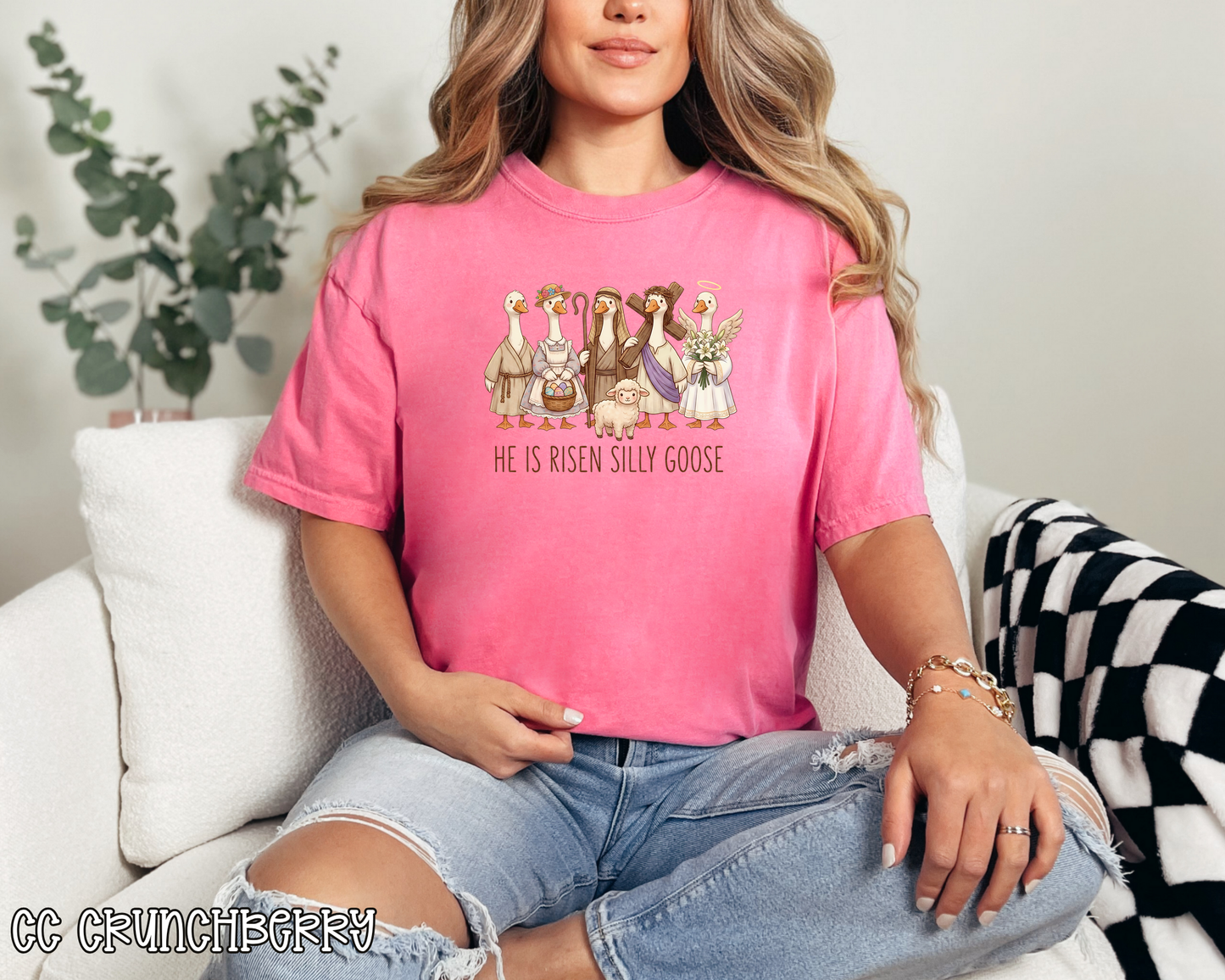 He Is Risen Silly Goose DTF TRANSFER