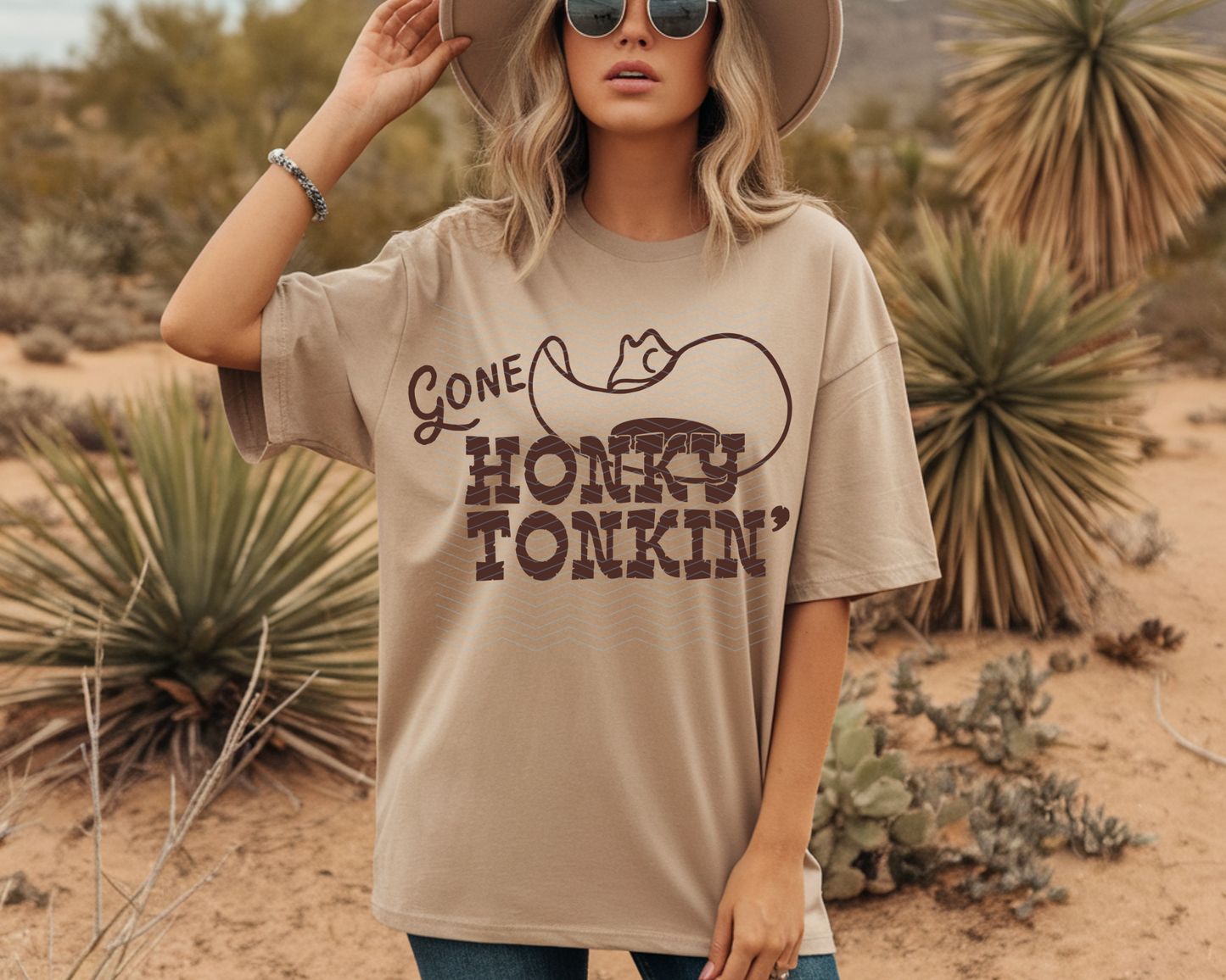 Gone Honky Tonkin' DTF TRANSFER