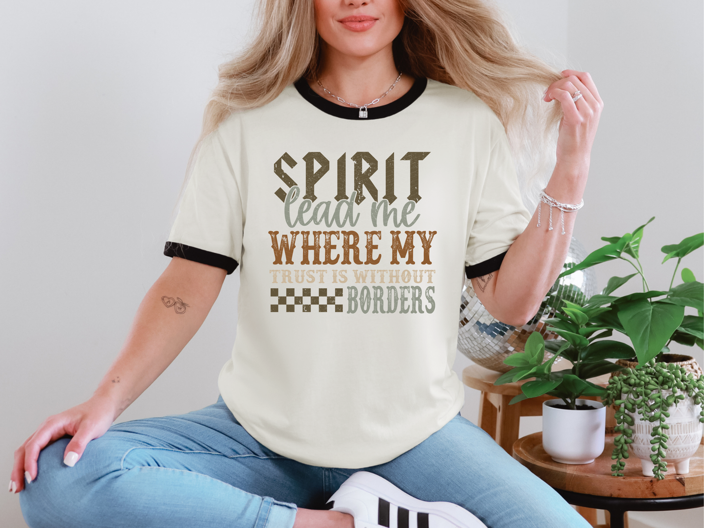 Spirit Lead Me Where My Trust is Without Borders DTF TRANSFER
