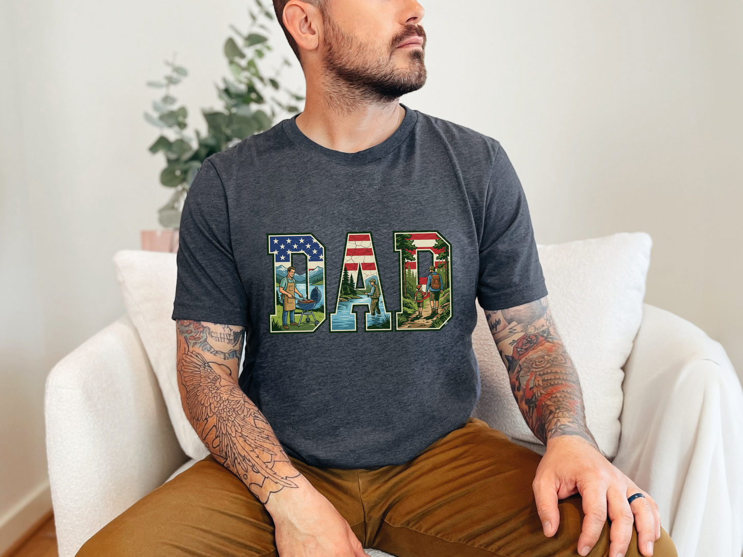 Dad Nature Scene DTF TRANSFER