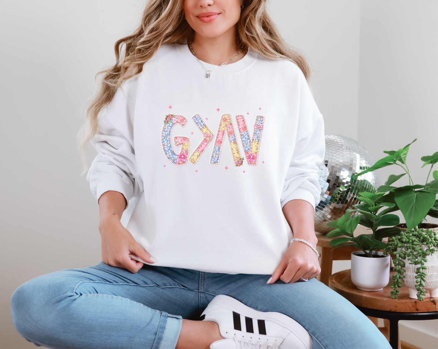 God is Great Than the Highs and Lows Patchwork & Pearls DTF TRANSFER