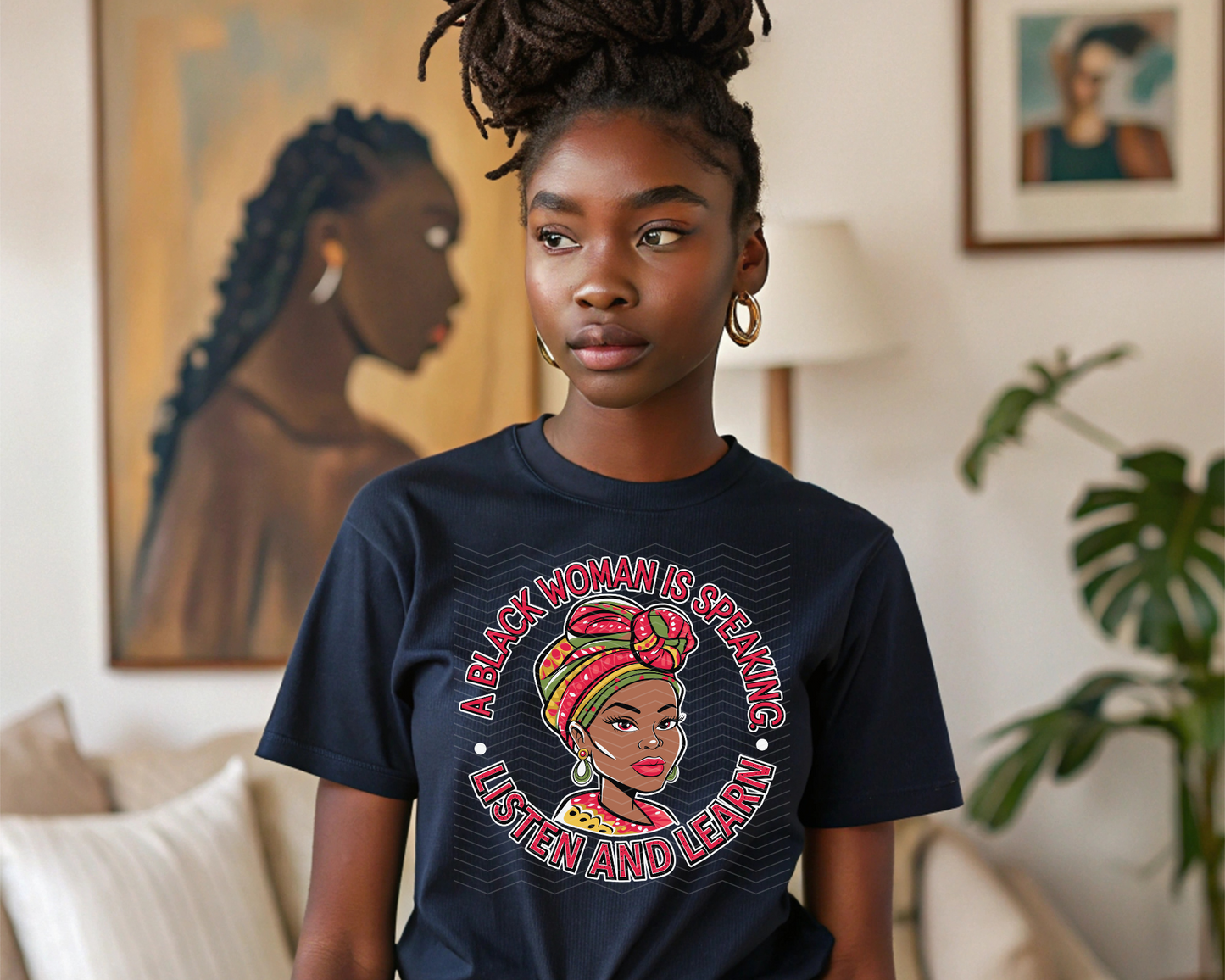 A Black Woman Is Speaking Listen and Learn