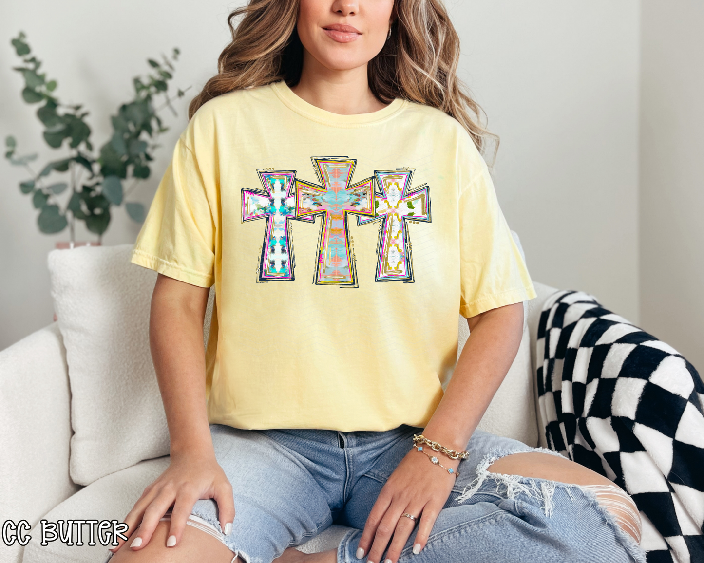 Abstract Crosses DTF TRANSFER