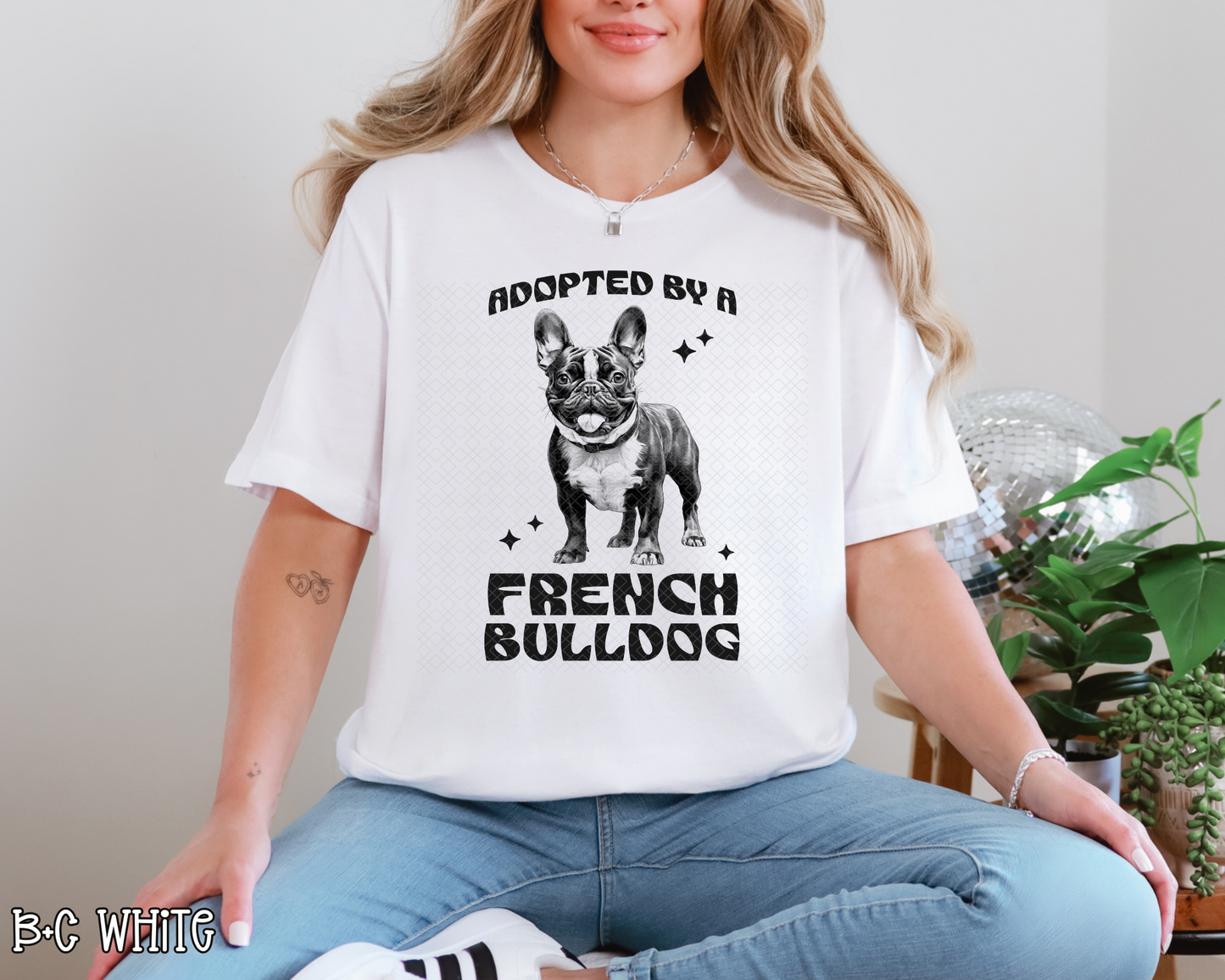 Adopted by a French Bulldog DTF TRANSFER