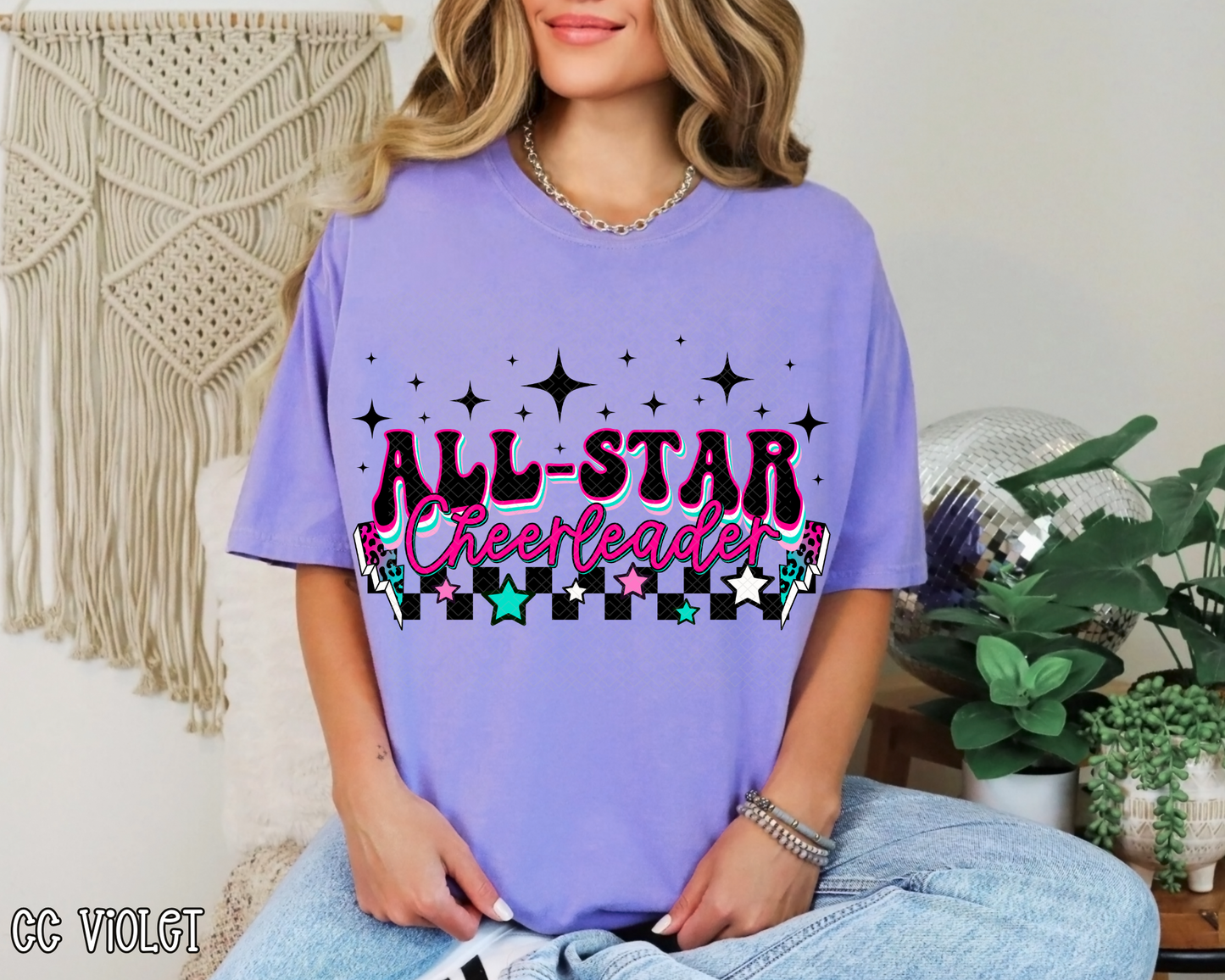 All Star Cheerleader DTF TRANSFER
