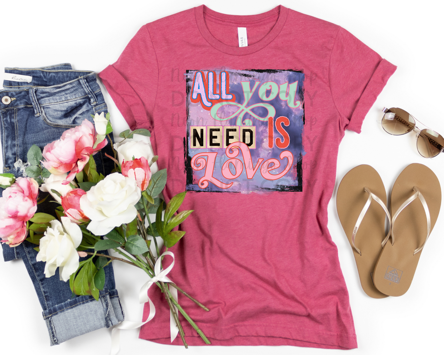 All You Need Is Love DTF TRANSFER
