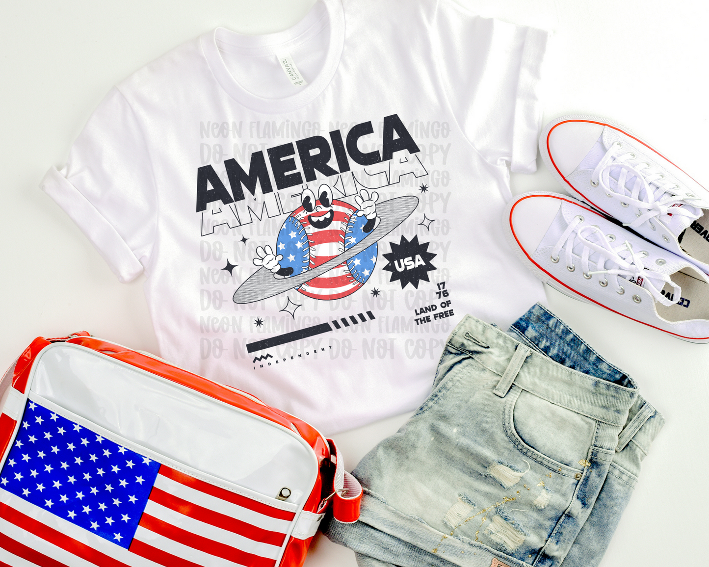 America Vintage DTF TRANSFER