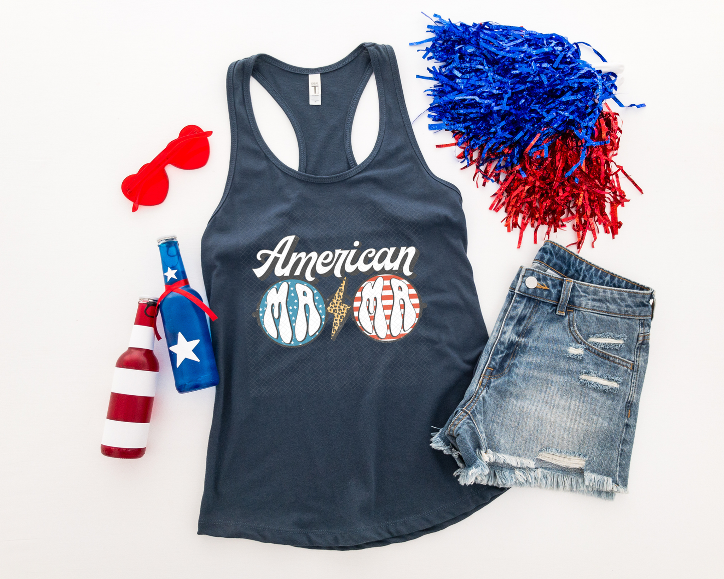 American Mama Groovy Sunglasses DTF TRANSFER