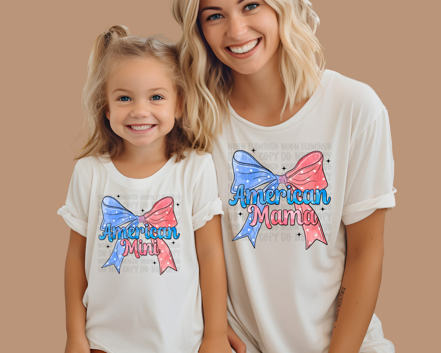American Mama & Mini Coquette DTF TRANSFER