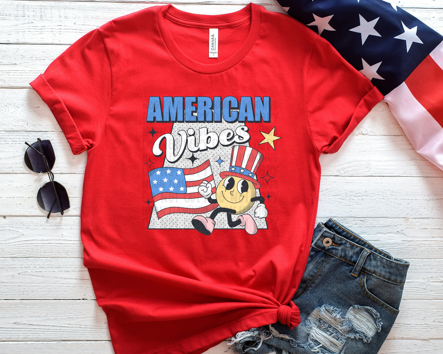 American Vibes Vintage DTF TRANSFER