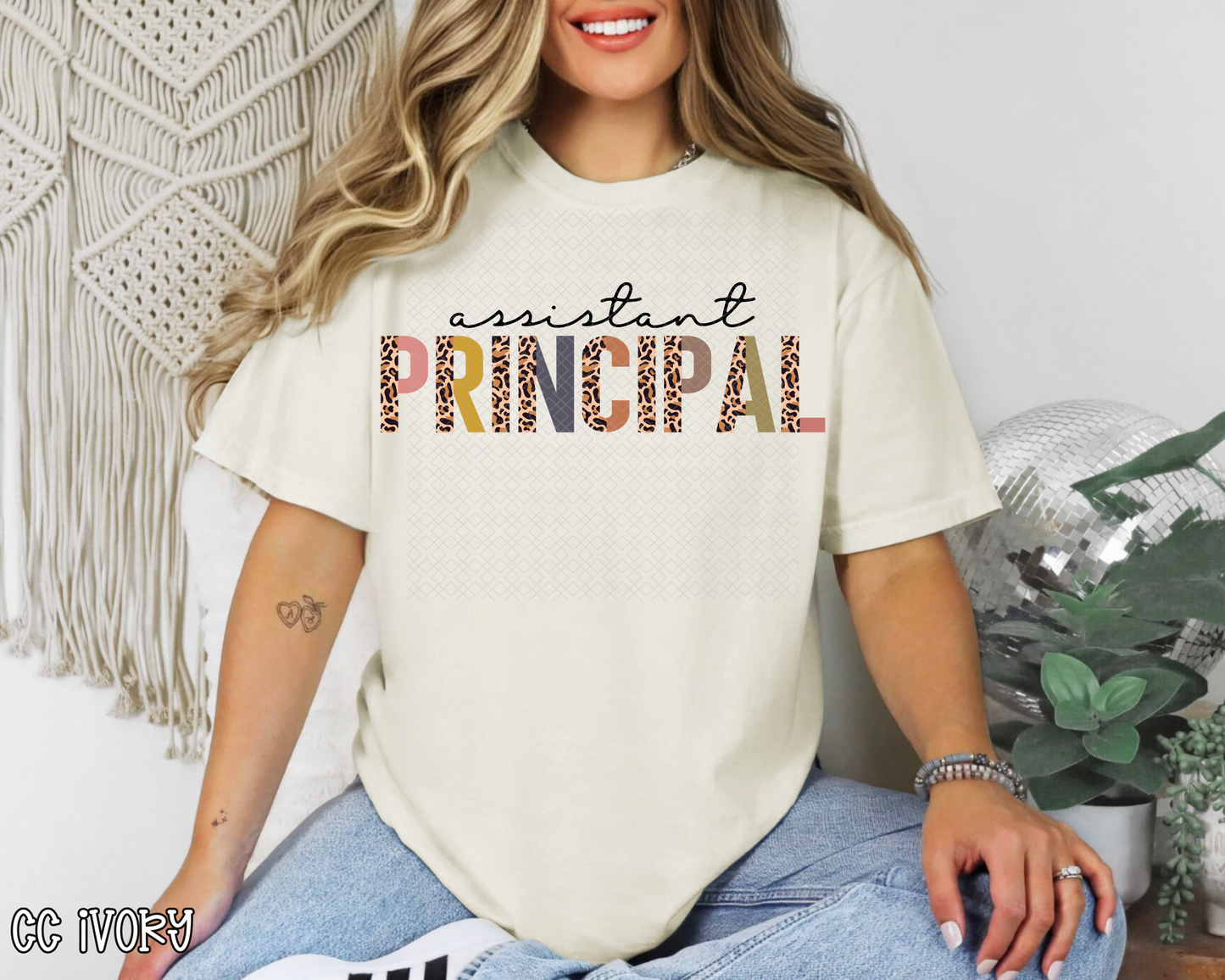 Assistant Principal Half Leopard DTF TRANSFER
