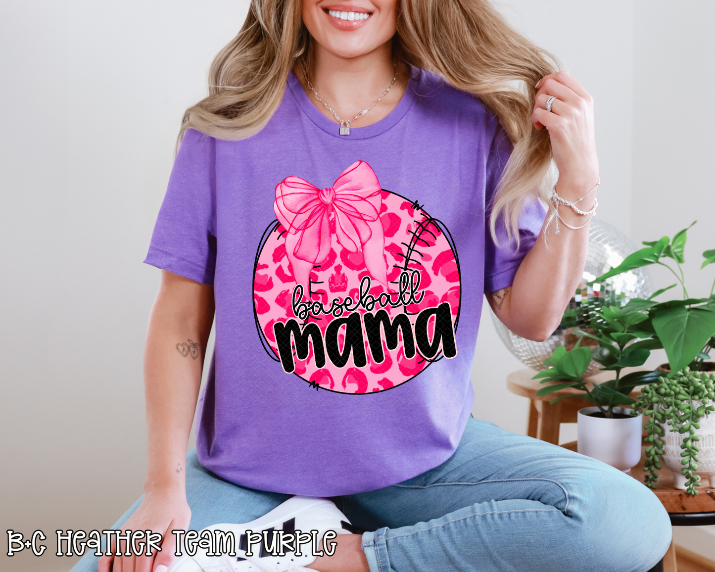 Baseball Mama Pink Leopard Ball