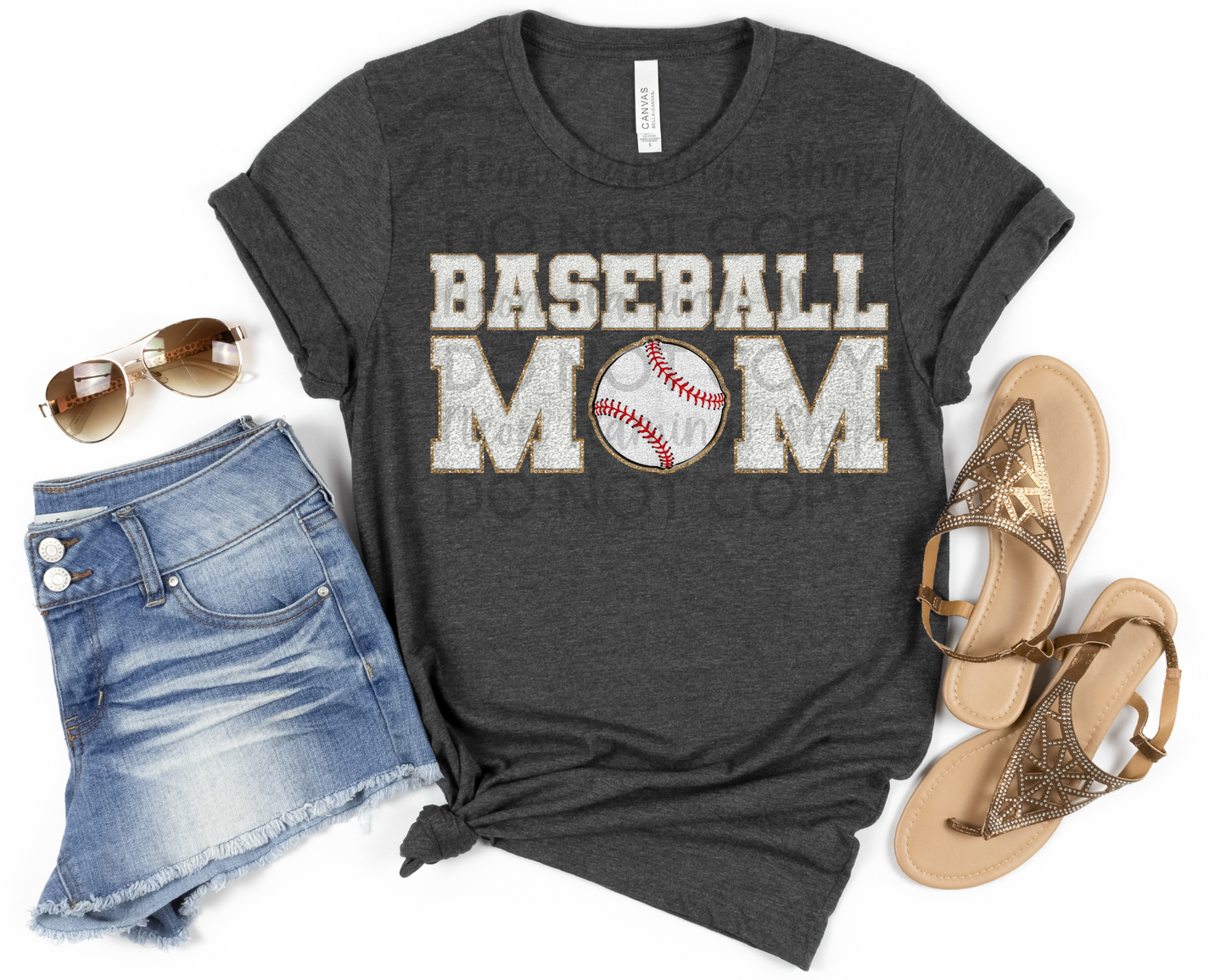 Baseball Mom Faux Patch
