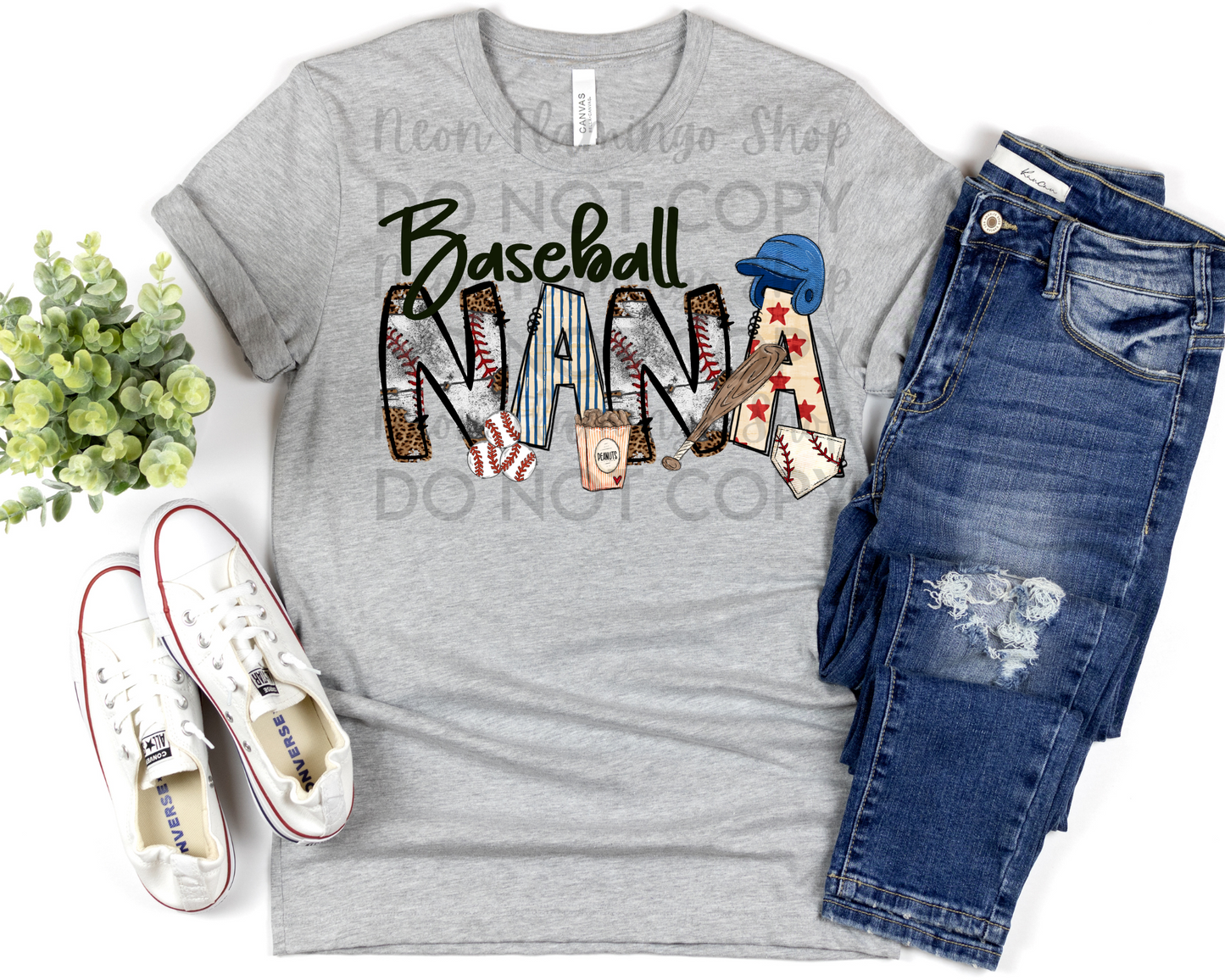 Baseball Nana grunge