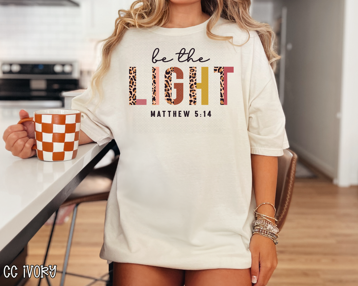 Be The Light Half Leopard DTF TRANSFER