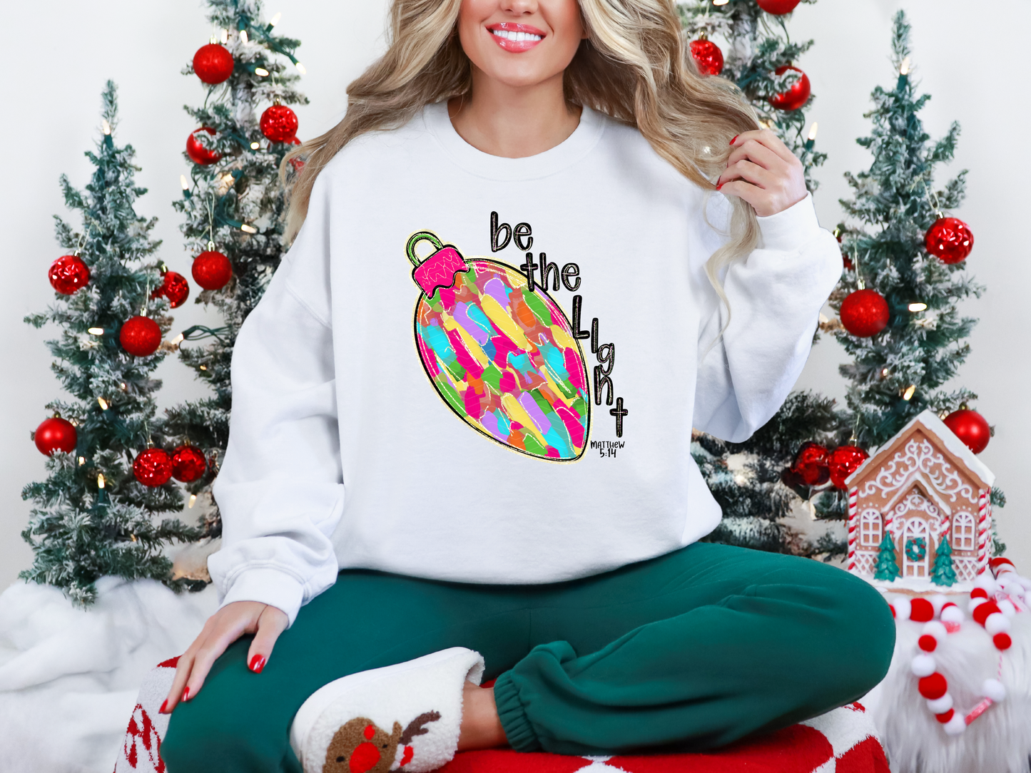Be The Light Brushstroke Ornament DTF TRANSFER