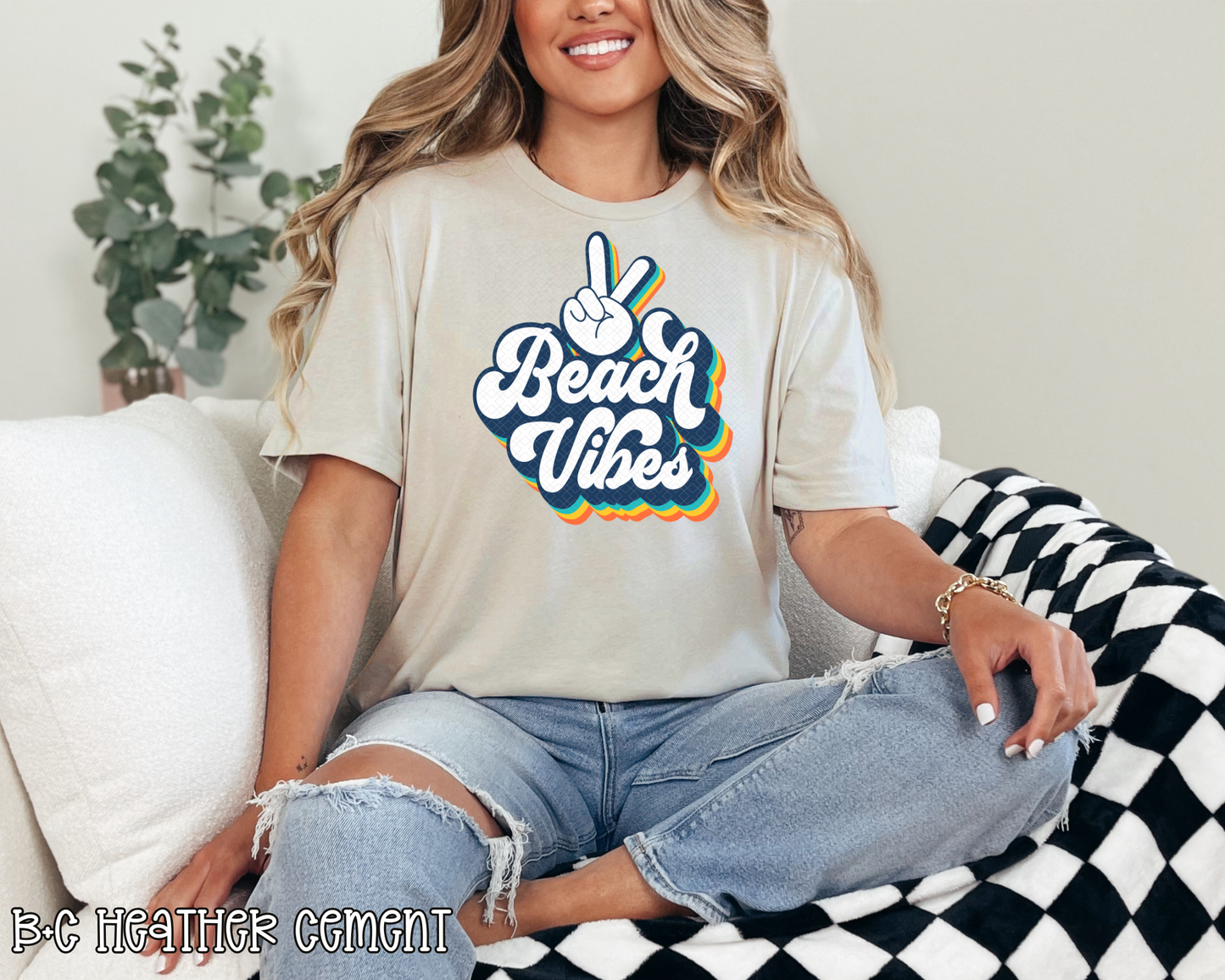 Beach Vibes Retro DTF TRANSFER
