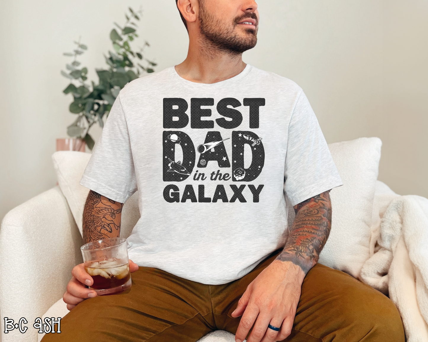 Best Dad In The Galaxy DTF TRANSFER
