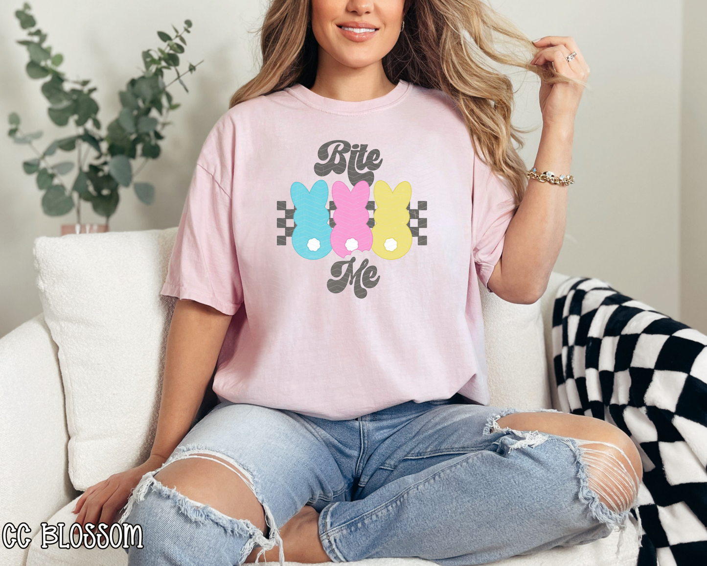 Bite Me Pastel Bunnies DTF TRANSFER