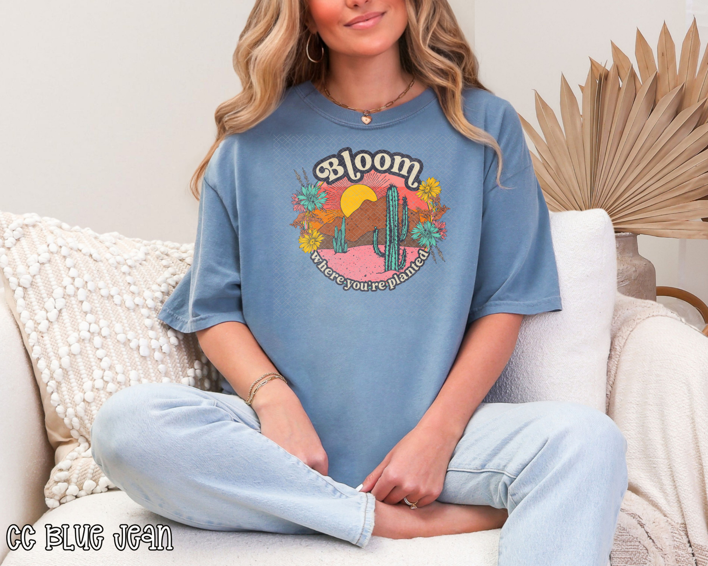 Bloom Desert Scene DTF TRANSFER