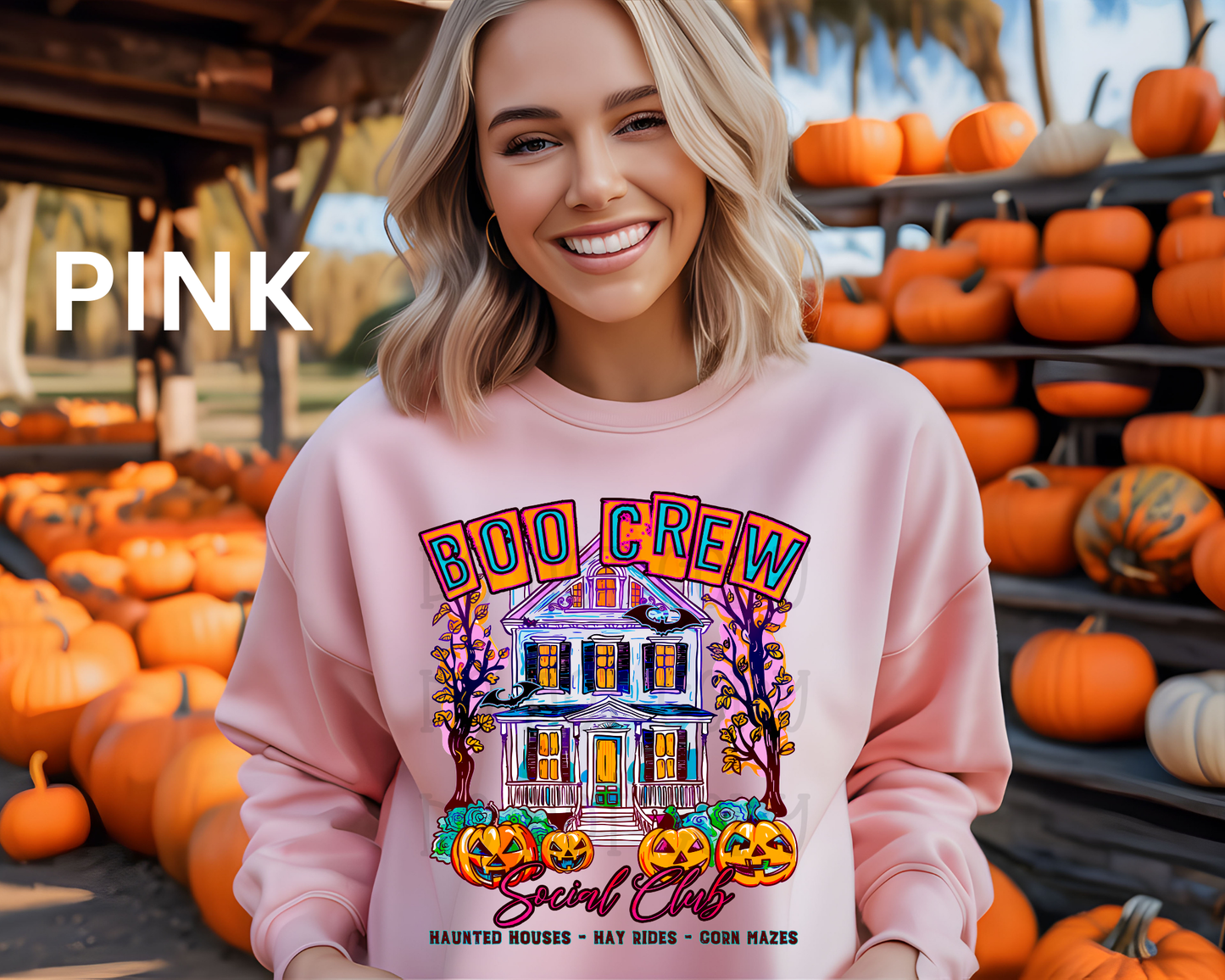 Boo Crew Social Club Pink