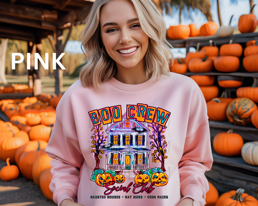 Boo Crew Social Club Pink
