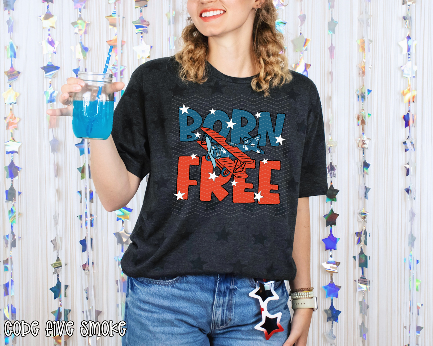 Born Free Airplane DTF TRANSFER