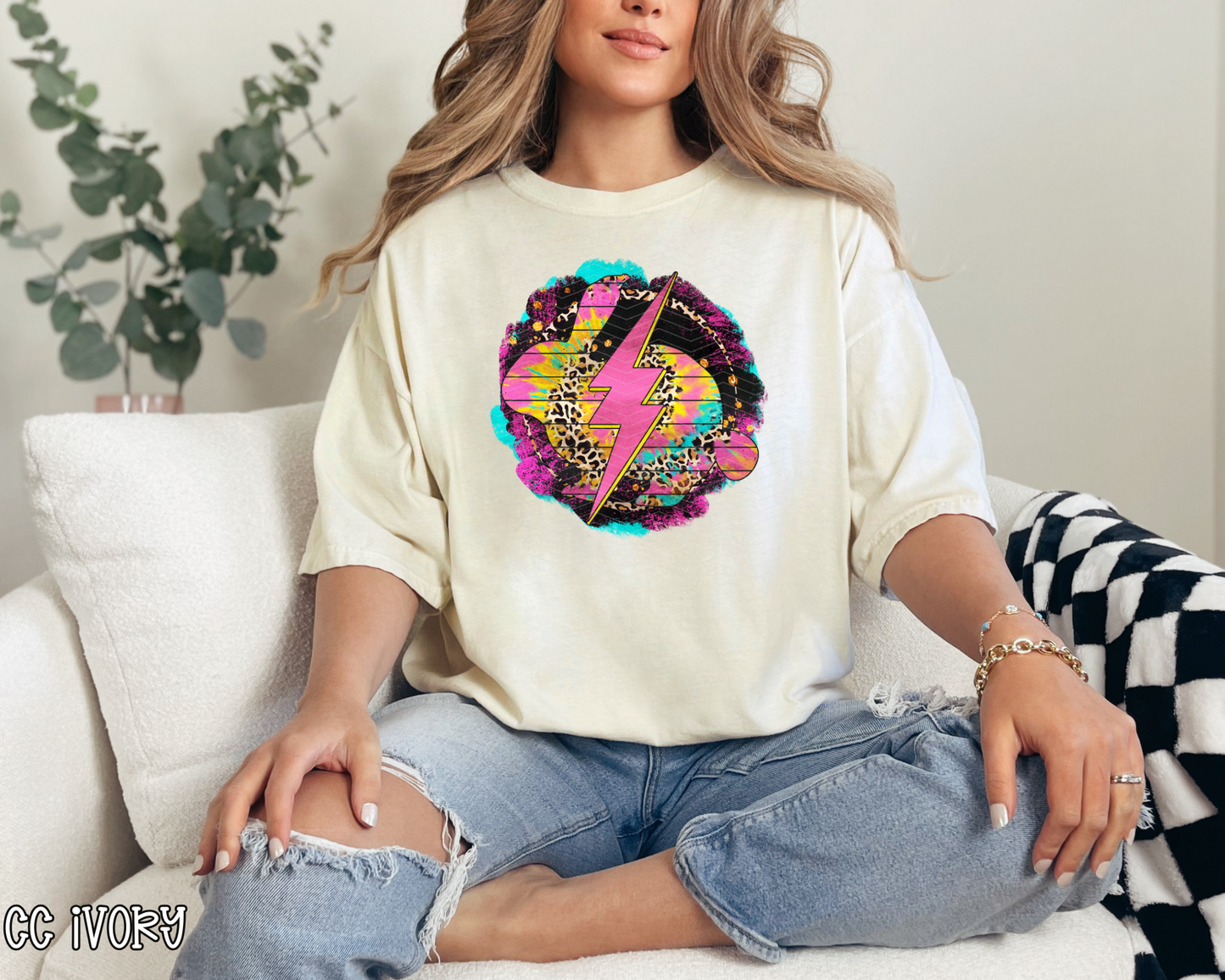 Bunny Leopard Tie-Dye DTF TRANSFER