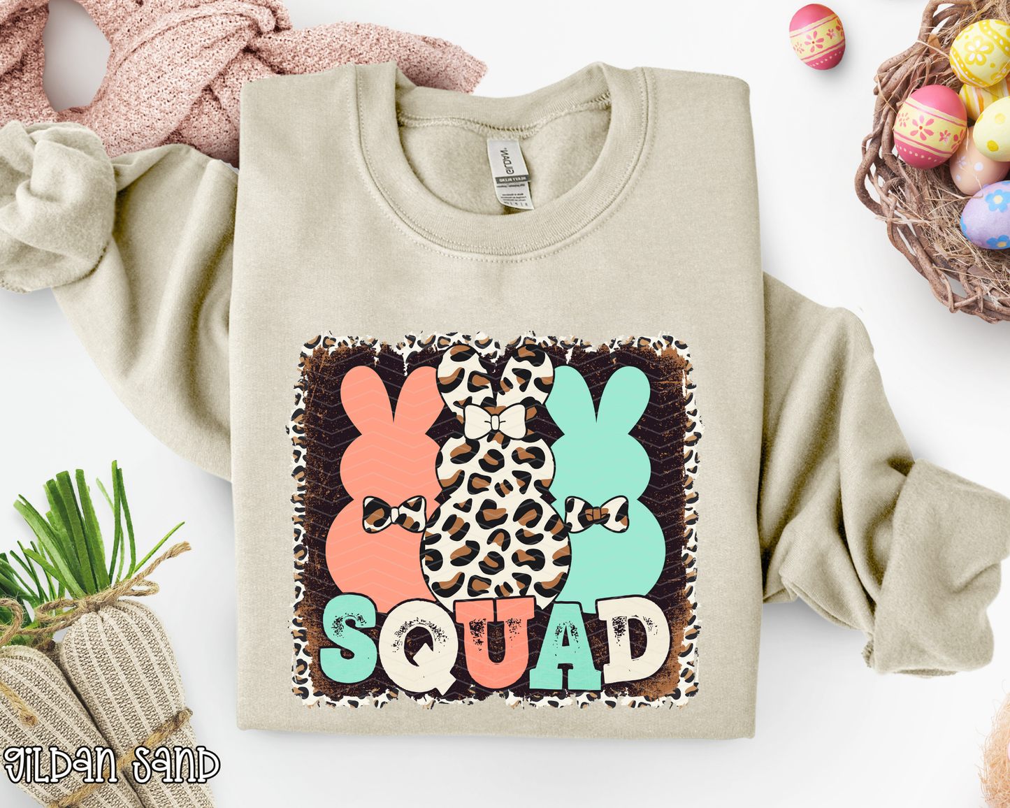 Bunny Squad Leopard Neon | 3 Colors | DTF TRANSFER