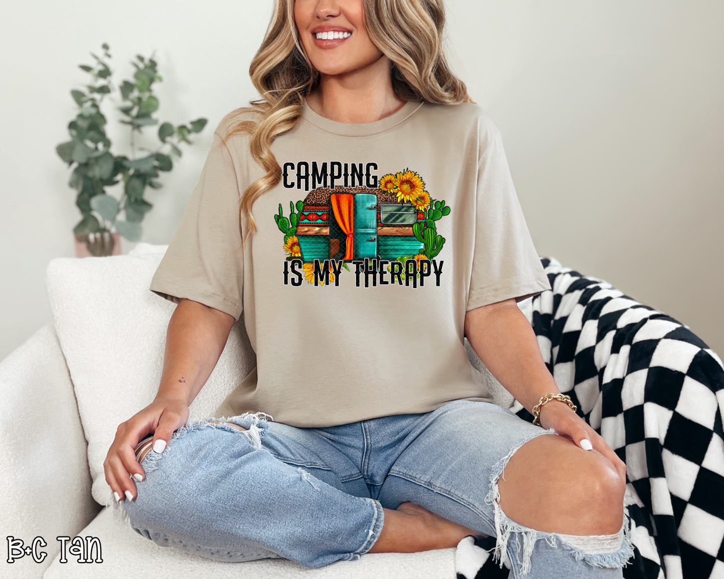 Camping Is My Therapy DTF TRANSFER