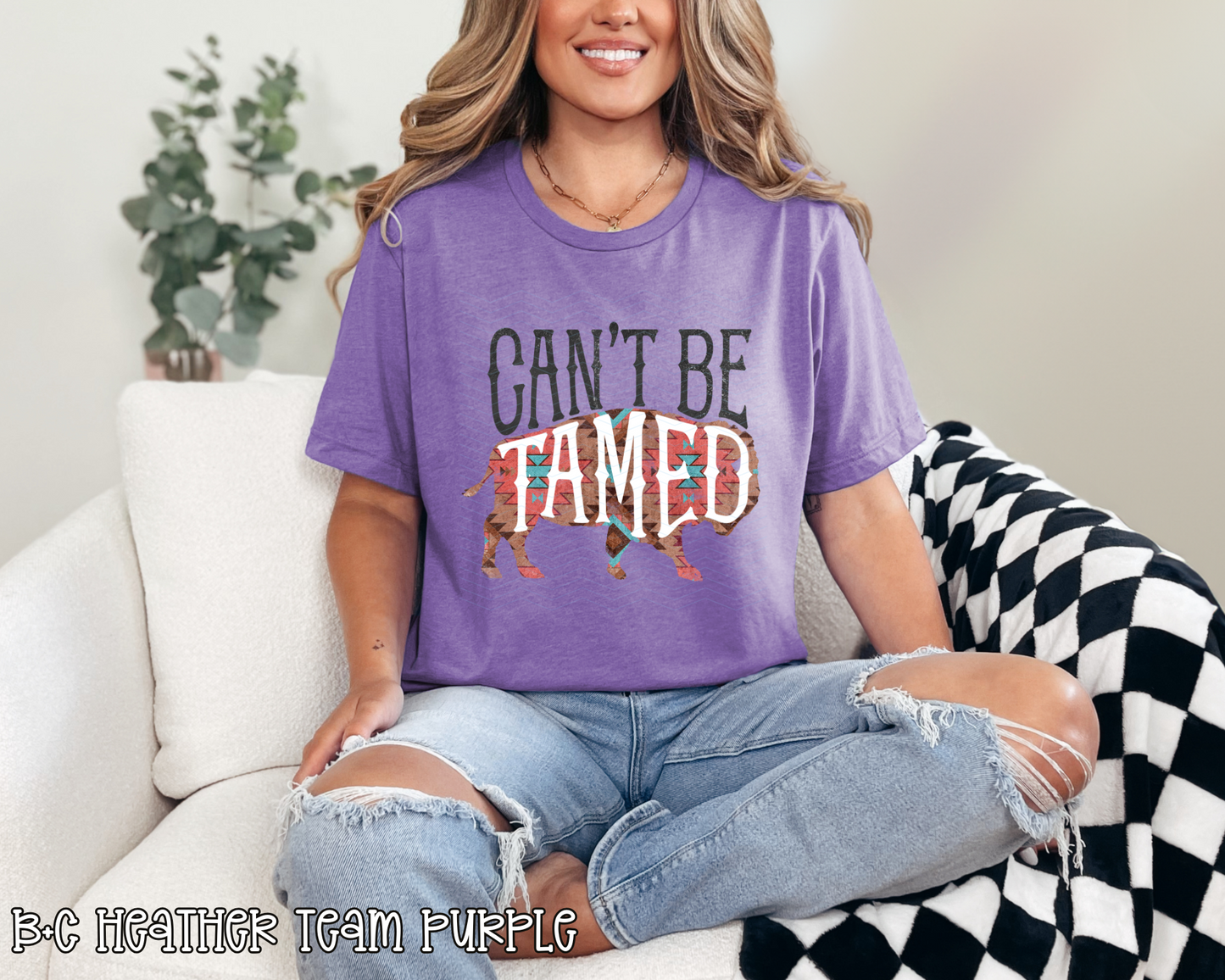Can't Be Tamed Southwestern Buffalo DTF TRANSFER